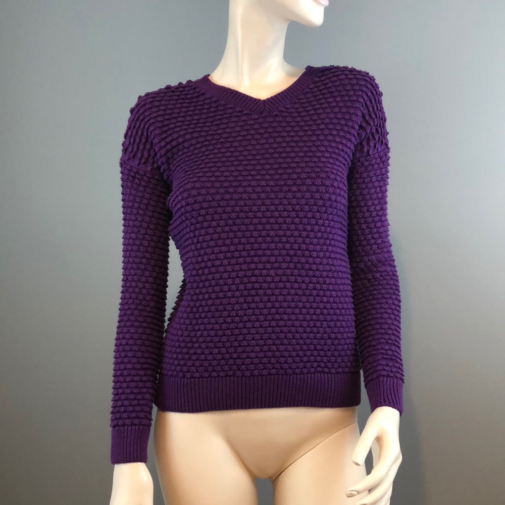 NWOT Vince Purple Chunky Sweater Sz XS